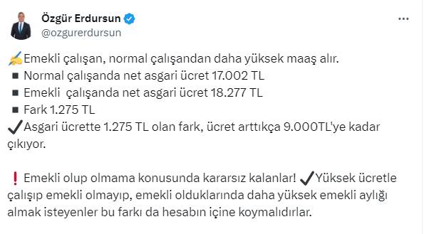 Özgür Erdursun emekliye yapılan büyük oyunu ifşa etti! Hangi emekliler asgari ücretten daha yüksek maaş alıyor 9